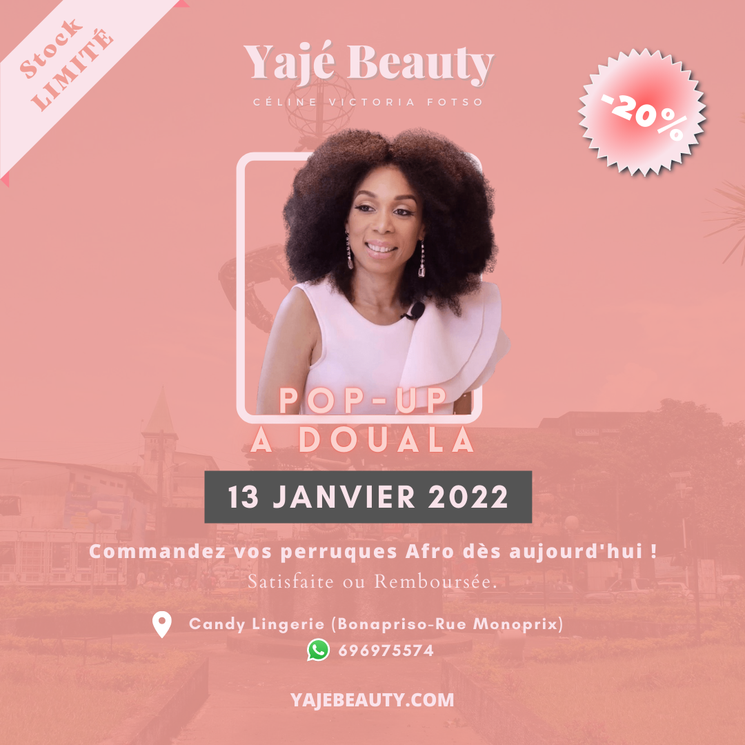 Pop-Up Douala le 13 janvier 2022 + Consultation dermo-capillaire